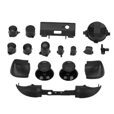 Abbildung von Annadue Komplettes Tastenset für Series, Dpad Bumper Trigger Buttons RT LT RB LB ABXY Ersatzknopf Reparaturset Series X &amp; S(Schwarz)