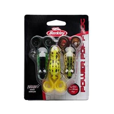 Abbildung von Berkley Power Pop Frosch 3er Pack 6cm (10g) Oberflächenköder
