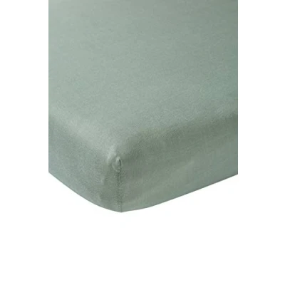 Abbildung von Meyco 563022 Jersey Spannbetttuch, Stone Green, 40x80/90cm (Wiege) 100% Baumwolle