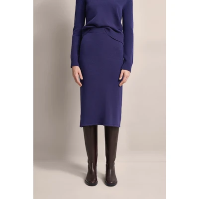 Abbildung von bugatti Bleistiftrock, Damen, Größe: XL, Marine
