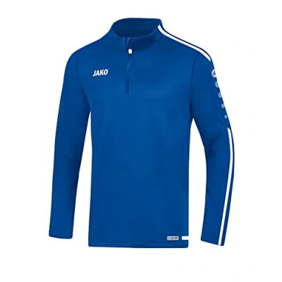 Abbildung von JAKO Striker 2.0 Ziptop Sweatshirt, Herren, Größe: Medium, Blauweiss