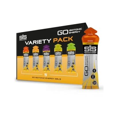 Abbildung von Science in Sport GO High Carb Isotonic Energy Gel 5 x 60ml, Vegan isotonische Formulierung mit 22g Kohlenhydrate, Guter Energielieferant, Optimale Alternative für Getränke