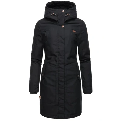 Abbildung von Ragwear Jannisa Wintermantel, Damen, Größe: XS, Black