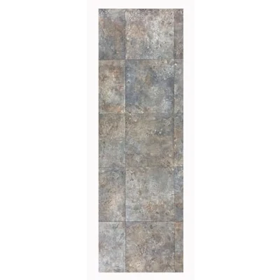 Abbildung von Vinylteppich Teppiche Tadi &amp; Imperio Metalloptik Rost Braun Industrielles und Elegantes Design für Innendekoration 65 x 300 cm