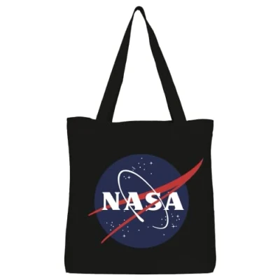 Abbildung von Nasa Tote Bag, Logo, Referenz: BWNASADBB001, Schwarz, 38 x 40 cm