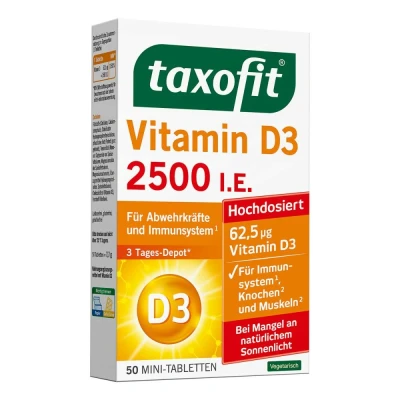 Abbildung von Taxofit Vitamin D3 2500 I.E. Tabletten