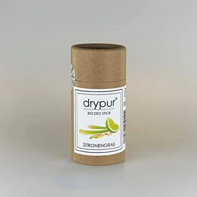 Abbildung von drypur BIO Deo Stick ZITRONENGRAS 100% Naturkosmetik ohne Aluminium Alkohol oder künstliche Zusätze Deodorant im vegan