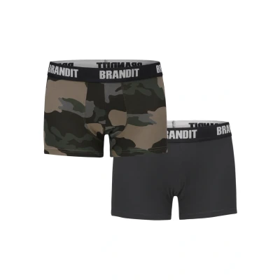 Abbildung von Brandit 2 PACK Panties, Herren, Größe: Small, Darkcamo/blk