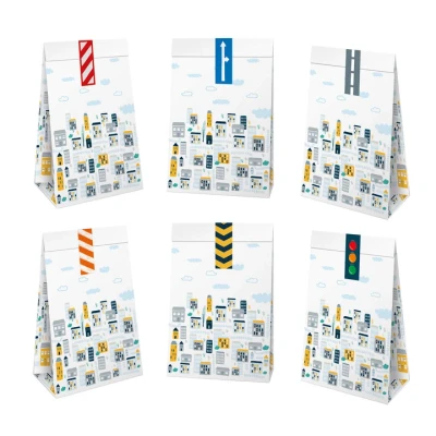 Abbildung von Fahrzeuge Leckerli Taschen 17.5x10cm 6 Stück