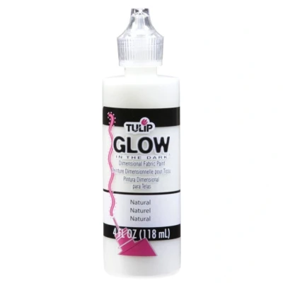 Abbildung von Tulip Glow In The Dark Dimensional Fabric Paint Natural 4 fl oz (16066) (OUTLET)
