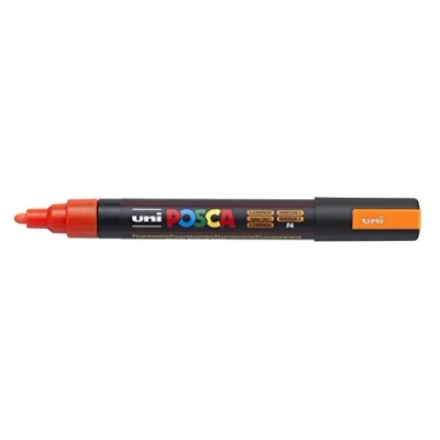 Abbildung von POSCA uni ball 182576 Markierstift mit mittelfeiner Rundspitze, neon orange