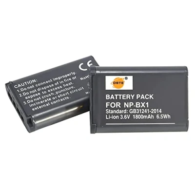 Abbildung von DSTE 2PCS NP BX1 Li Ion Akku Kompatibel mit Sony ZV 1, DSC RX100 VII, II, RX100M III, V, IV