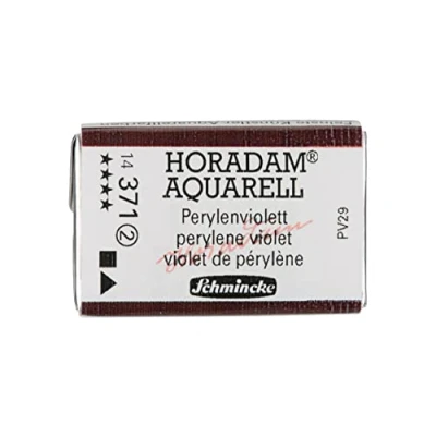 Abbildung von Schmincke HORADAM® AQUARELL feinste Künstler Aquarellfarben, 371 Perylenviolett, 14 043, 1/1 Näpfchen