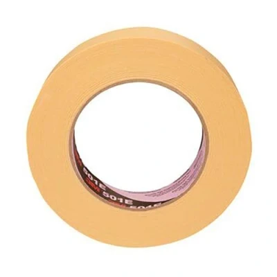 Abbildung von 3M 501E Kreppklebeband, 36 mm x 50 m, Industrie und Automotive Lack Abdeckarbeiten, Beige (24 er Pack)