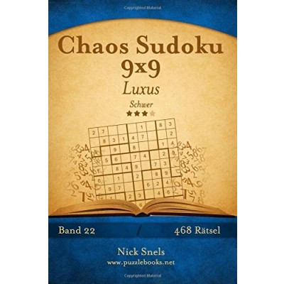 Abbildung von Chaos Sudoku 9x9 Luxus Schwer Band 22 468 Rätsel