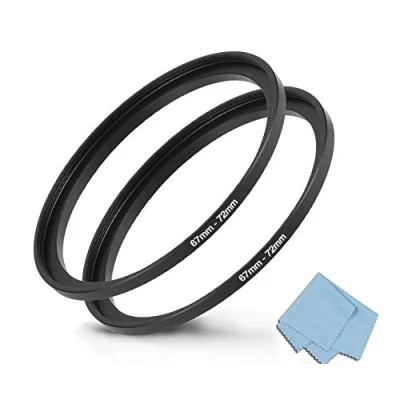 Abbildung von 67mm 72mm Step Up Ring für Kamera Objektivfilter, 67 mm bis 72 Filter, 2 Stück