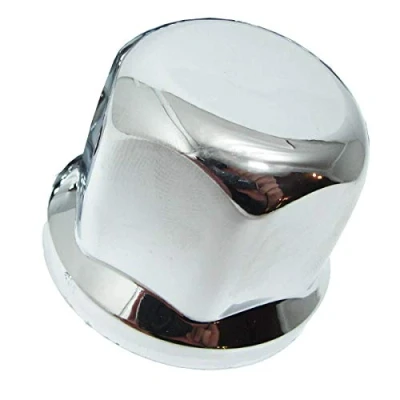 Abbildung von Promo Link 40x Kratzfestes Fell Universelle LKW Radmutterkappen 33mm Chrom Schlüsselweite Anhanger Auflieger