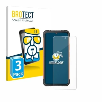 Abbildung von BROTECT Schutzglas für Cubot KingKong Ace3 (3 Stück) Schutzfolie Panzer Folie Glas [Extrem Kratzfest 9H, Anti Fingerprint, Ultra Transparent]