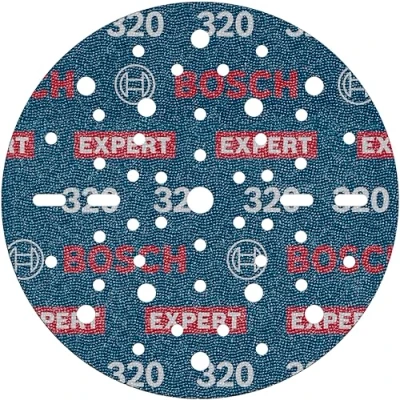 Abbildung von Bosch 1x EXPERT O780 Folienschleifscheibe, 150 mm (für Hartholz, Farbe auf Holz, Ø mm, Körnung 320, Professional Zubehör Exzenterschleifer)