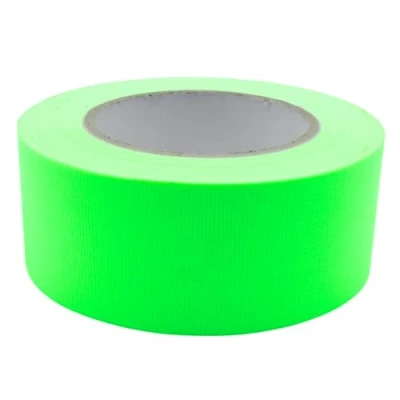 Abbildung von UV FLOOR Gaffer Fluoreszierende Grun Aufkleber Premium Qualität Neon Zubehör Party Dekorativer Klebestreifen 50mm x 25 m
