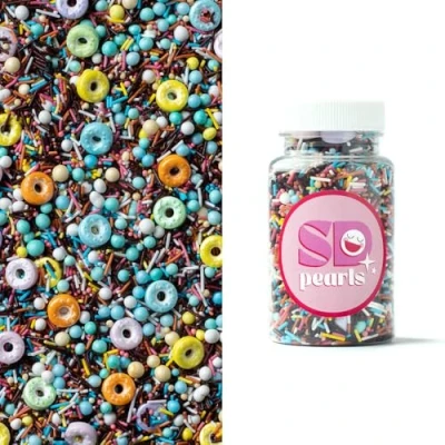 Abbildung von SD Pearls Zuckerstreusel,Bunter Streuselmix,Streudekor für Torten,Cupcakes,Zuckerwatte,Cake Pops und Desserts Zuckerstreusel Babypartys,Kindergeburtstagsfeiern (Mix „Choco Charm“, 100g)
