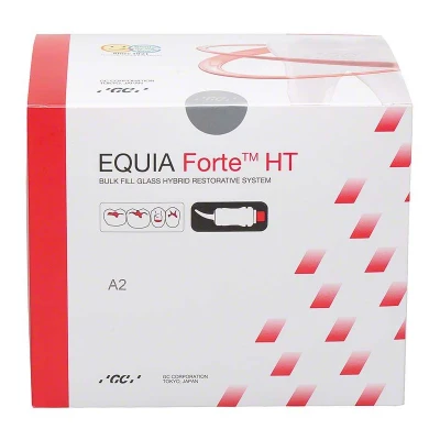 Abbildung von EQUIA Forte HT Clinic Pack A2 200 Kapseln, 1 Flasche Coat FlipCap, 25 Einwegapplikatoren