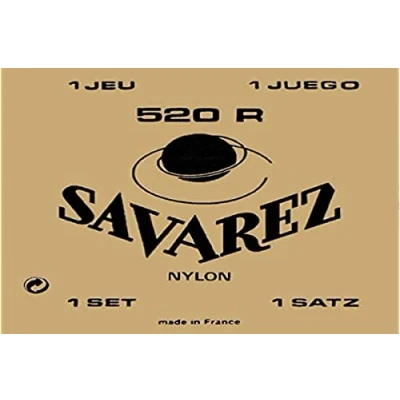 Abbildung von Savarez Saiten für klassische Gitarre Traditional Concert 524J Einzelsaiten Re4w hoch geeignet 520J