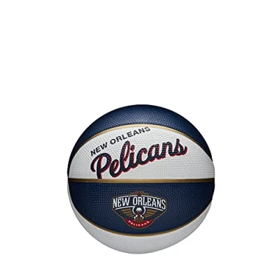 Abbildung von Wilson MINI Basketball TEAM RETRO, NEW ORLEANS PELICANS, Outdoor, Gummi, Größe: