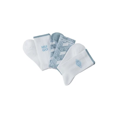 Abbildung von HUGO Underwear Socken, (3 Paar), mit kontrastfarbenen Logo