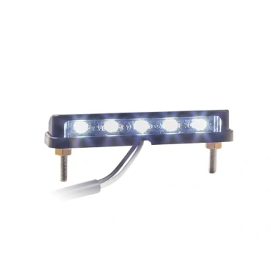 Abbildung von LED Kennzeichenbeleuchtung Nice schwarz E geprüft Universal Motorrad Roller Nummernschildbeleuchtung