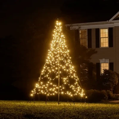 Abbildung von Fairybell Fahnenmast Weihnachtsbäume 3 Meter 480 LED Leuchten Inklusive Mast