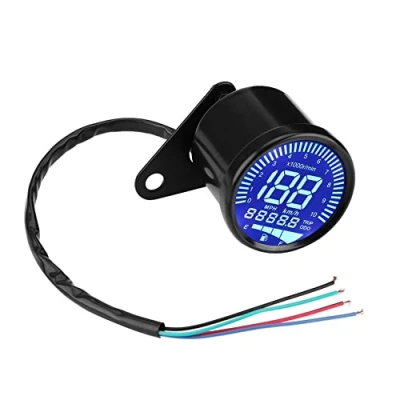 Abbildung von Tachometer für Motorrad, Kilometerzähler, digital, 66 mm, Universal