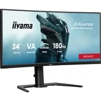 Abbildung von iiyama G Master Red Eagle GCB3484WQSU B1 Curved 1500R 86.4cm 34“ VA LED Gaming Monitor UWQHD HDMI DP USB3.2 USB C 0.4ms 180Hz HDR400 FreeSync Premium Pip/PBP Höhenverstellung schwarz