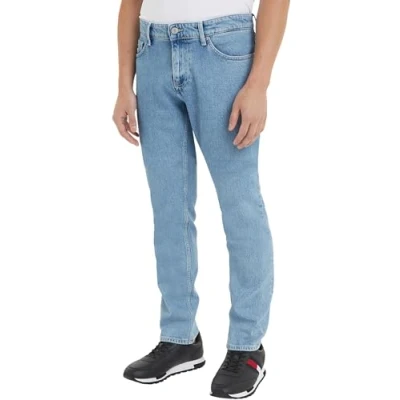 Abbildung von Tommy Jeans Herren Hose Scanton Slim Fit, Blau (Denim Light), 30W/36L