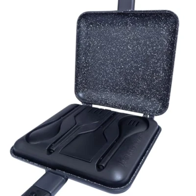 Abbildung von Ridgemonkey Connect Sandwich Toaster XL Granite Edition Camping Besteck