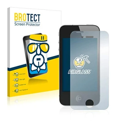 Abbildung von BROTECT Schutzglas für Apple iPhone 4S Schutzfolie Panzer Folie Glas [Extrem Kratzfest 9H, Anti Fingerprint, Ultra Transparent]