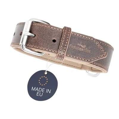 Abbildung von Freudentier Hunde Halsband Hundehalsband aus Leder, Made in Holland