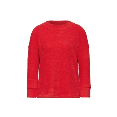 Abbildung von Street One Flauschiges Strickpullover, Damen, Größe: 38, Rot