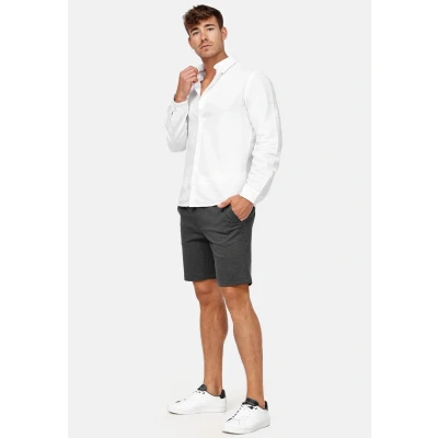 Abbildung von Indicode Jeans Aalborg Shorts, Herren, Größe: Small, Charcoal mix