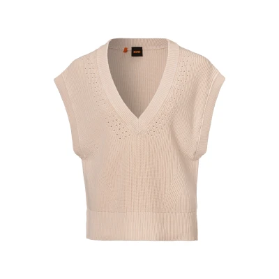 Abbildung von BOSS ORANGE T Shirt &quot;C Furray Premium Damenmode&quot;, mit V Ausschnitt