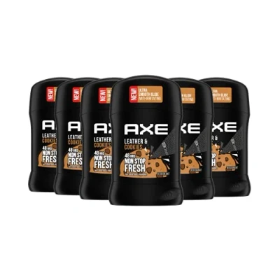 Abbildung von Axe Deodorant Stick Leather &amp; Cookies Deo ohne Aluminium mit langanhaltendem Duft 6 Stück x 50 ml