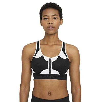 Abbildung von Nike Sport BH Swoosh UltraBreathe Black/White/White L