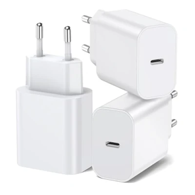 Abbildung von BHHB 3er Pack A pple 20W USB C Power Adapter Speziell für Das i Phone Entwickelt Stecker mit 16/15/14/13/12 Plus Pro Max Mini, AirPods iPad, Samsung Galaxy S24/23/22 Steckdose
