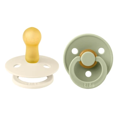 Abbildung von BIBS Schnuller Colour 2er Pack Latex Größe 2, Ivory/Sage