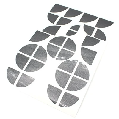 Abbildung von Finest Folia Emblem Ecken Folie kompatibel mit BMW selbstklebend wasserfest Aufkleber Glanz Auto Zubehör (K004 Anthrazit)