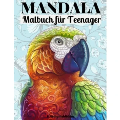 Abbildung von Mandala Malbuch für Teenager: Erstaunliches Kinder, Jugendliche, Erwachsene 50 schöne Mandalas Design mit Katzen, Hunde, Blumen, Vögel und Schmetterlinge Entspannung Kreativität