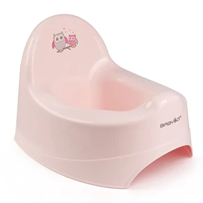 Abbildung von BABYLON kinder töpfchen Nautilus, Anatomisсh toiletten, Klo, Nachttopf für Kinder, baby toilette, Jungen/Mädchen Kindertöpfchen ab 1 Jahr, Rosa