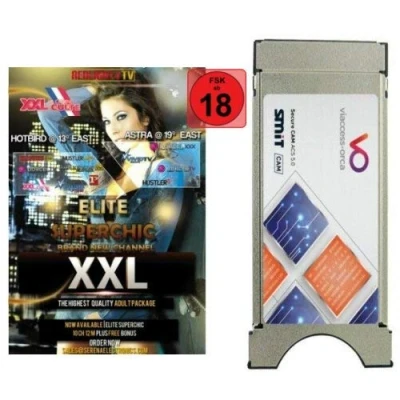 Abbildung von Redlight Elite Superchic 12 Sender Viaccess Smartkarte Monate inkl. Brazzers TV + Smit Orca Secure Dual CAM Version 4.1.2.7