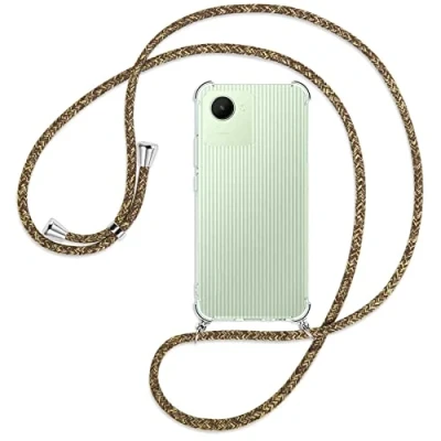 Abbildung von mtb more energy® Handykette kompatibel mit Realme C30, Narzo 50i Prime Natural Smartphone Hülle zum Umhängen Anti Shock Full TPU Case