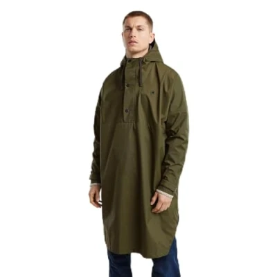 Abbildung von G Star RAW Men&#039;s Rain Poncho, Mehrfarben (Shadow Olive/gs Grey D25398 D606 G767), M